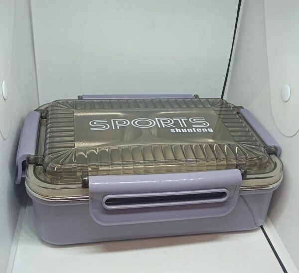 3 partition Stainless Steel lunch box